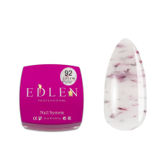 Гель для нарощування нігтів Edlen Builder Gel Flower Yogurt №92, молочно-рожевий, 15 мл