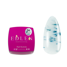 Гель для нарощування нігтів Edlen Builder Gel Flower Yogurt №94, молочно-блакитний, 15 мл