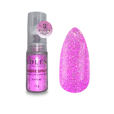 Ombre Spray Edlen Flash №3, 7.5g NEW Блискітки рожеві