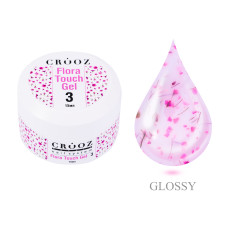 Crooz Flora Touch Gel №03 Гель для нігтів із сухоцвітами, 15 мл
