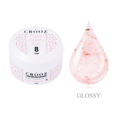 Crooz Flora Touch Gel №08 Гель для нігтів із сухоцвітами, 15 мл
