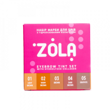 Zola Набір фарб д/брів  у саше 5х 5 мл + окисник 5 мл
