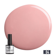 04 NUB Fiber Base Coat / Основа з армувальними волокнами / 8 мл / # 04 Beige
