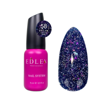 58 Камуфлююча база Cover base Flash Edlen 9 ml. new  Світловідбиваючий синьо- чорний