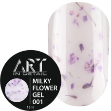 01 ART Builder Gel Milky Flower №001, 15 мл