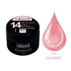 Crooz Гель для нарощування №14 Shimmer Beige 30мл