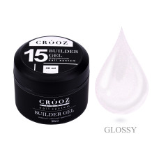 Crooz Гель для нарощування №15 Shimmer Snow 30мл
