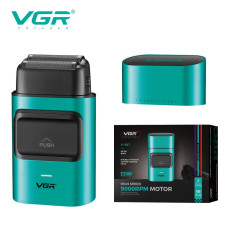 V-307 GREEN Електробритва VGR  шейвер, подвійне лезо, 2000mAh, 9000 RPM