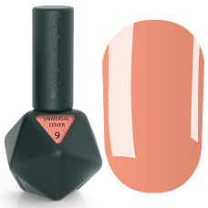 UNIVERSAL COVER GEL 9 Victoria Avdeeva — Насичений персиковий рідкий акрігель (ліквід гель) для моделювання та зміцнення
