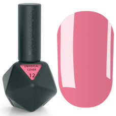 UNIVERSAL COVER GEL 12 Victoria Avdeeva — Соковитий рожевий рідкий акрігель (ліквід гель) для моделювання та зміцнення