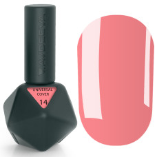 UNIVERSAL COVER GEL 14 Victoria Avdeeva — Кораллово-рожевий рідкий акрігель (ліквід гель) для моделювання та зміцнення