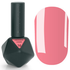 UNIVERSAL COVER GEL 16 Victoria Avdeeva — Теплий рожевий рідкий акрігель (ліквід гель) для моделювання та зміцнення