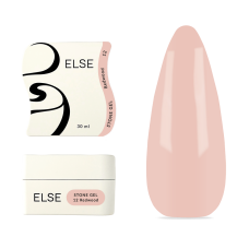 Гель для нарощування нігтів Else Stone Gel №12 Redwood, коричневий, 30 мл