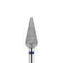 KWARK Алмазно-платинова фреза конус «груша» синя 5 мм (PL501240MD)