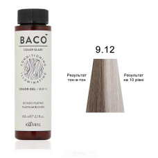 9.12 BACO COLOR GLAZE  дуже світлий блондин попелясто-фіолетовий 60 мл