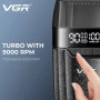 V-640S Електробритва VGR V-640S шейвер, подвійне лезо, 9000 RPM, LED Display