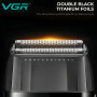 V-640S Електробритва VGR V-640S шейвер, подвійне лезо, 9000 RPM, LED Display