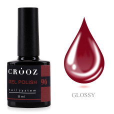 Crooz Гель-лак №096 бордовий 8 мл