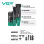 V-640 S3 Комплект VGR 3 в 1  GREEN, машинка для стрижки (clipper), тример та електробритва (шейвер)