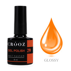 Crooz Гель-лак №29 Неоново-помаранчевий 8 мл
