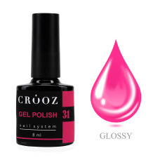 Crooz Гель-лак №31 Неоново-рожевий 8 мл