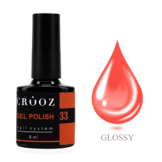 Crooz Гель-лак №33 Лососевий 8 мл
