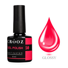 Crooz Гель-лак №50, неоново-малиновий, 8 мл