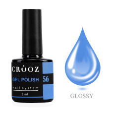 Crooz Гель-лак №56, блакитний, 8 мл