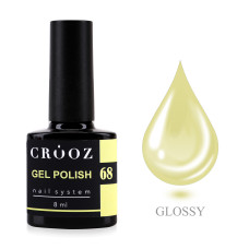 Crooz Гель-лак №68, сонячно-лимонний, 8 мл
