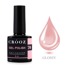 Crooz Гель-лак №70, пастельно-персиковий, 8 мл