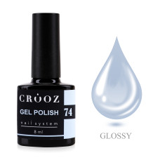Crooz Гель-лак №74, пастельно-небесний, 8 мл