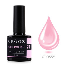 Crooz Гель-лак №75, рожево-малиновий, 8 мл