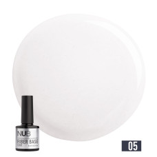 05 NUB Fiber Base Coat / Основа з армувальними волокнами / 8 мл / # 05 Clear