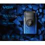 Електробритва VGR V-377 BLUE шейвер, подвійне лезо, регулювання потужності 7000-9000 RPM, LED displa