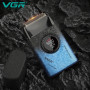 Електробритва VGR V-377 BLUE шейвер, подвійне лезо, регулювання потужності 7000-9000 RPM, LED displa