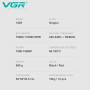 V-401 Фен професійний VGR , 40 рівнів обдування 70000 - 110000 RPM, 40 рівнів температури 60°C - 100°C, 3 насадки