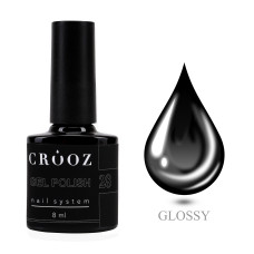 Crooz Гель-лак №28 Чорний, 8 мл