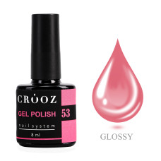 Crooz Гель-лак №53 Насичений рожевий, 8 мл