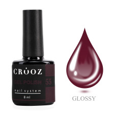Crooz Гель-лак №55 Темно-бордовий, 8 мл