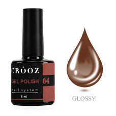 Crooz Гель-лак №64 Класичний коричневий, 8 мл