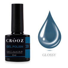 Crooz Гель-лак №78 Синьо-бірюзовий, 8 мл