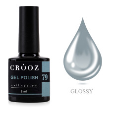 Crooz Гель-лак №79 Блакитно-сірий, 8 мл