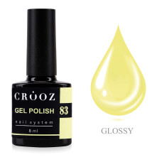 Crooz Гель-лак №83 Пастельно-жовтий, 8 мл