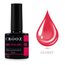 Crooz Гель-лак №86 Малиновий, 8 мл