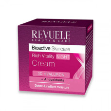 REV BIOACTIVE 3D Hyaluron Rich Vitality Нічний крем, 50 мл REV BIOACTIVE 3D Hyaluron Rich Vitality Нічний крем, 50 мл