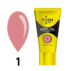 01 Acryl Gel  YOU POSH Pro 15 ml №1( беж )