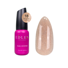 18 Камуфлююча база Cover base Edlen 9 ml. new  Бежевий із голографічним шиммером