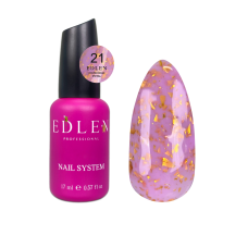 21 Камуфлююча база Cover base Potal Edlen 17 ml. new  Пурпурно-ліловий із шматочками золотої потал