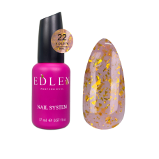 22 Камуфлююча база Cover base Potal Edlen 17 ml. new  Тепло-коричневий із шматочками золотої потал