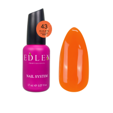 43 Камуфлююча база Cover base Neon Edlen 17 ml. new Неоновий оранжевий, морквяний